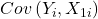 \displaystyle Cov\left( {{Y_i},{X_{1i}}} \right)