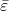 \displaystyle \bar \varepsilon  