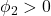 \displaystyle {\phi _2} > 0