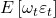 \displaystyle E\left[ {{\omega _t}{\varepsilon _t}} \right]