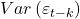 \displaystyle Var\left( {{\varepsilon _{t - k}}} \right)