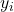 \displaystyle {y_i}