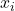 \displaystyle {x_i}