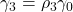 \displaystyle {\gamma _3} = {\rho _3}{\gamma _0}