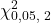 \displaystyle \chi _{0,05,{\text{ 2}}}^2