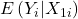 \displaystyle E\left( {{Y_i}|{X_{1i}}} \right)