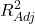 \displaystyle R_{Adj}^2